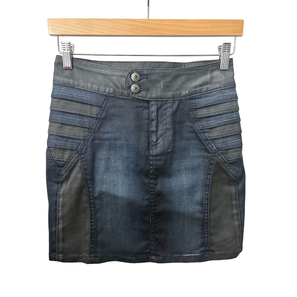Guess Premium Denim Skirt Size 25 – Dark Wash,‎ Worn Once